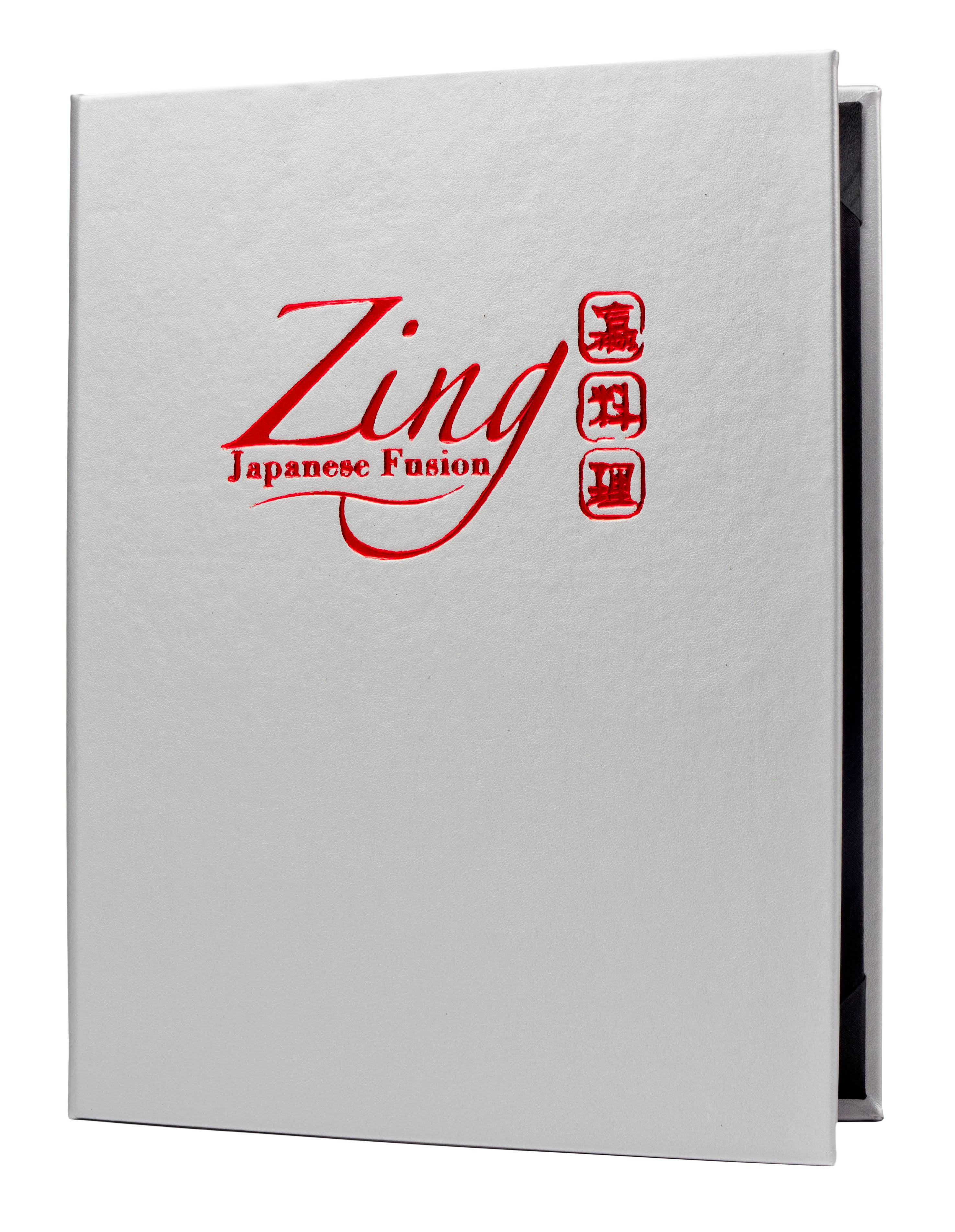 4¼ x 11 Metallic Silver Casebound Menu G876