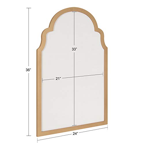 Gold Framed Fabric Pinboard 24 x 36 W430787