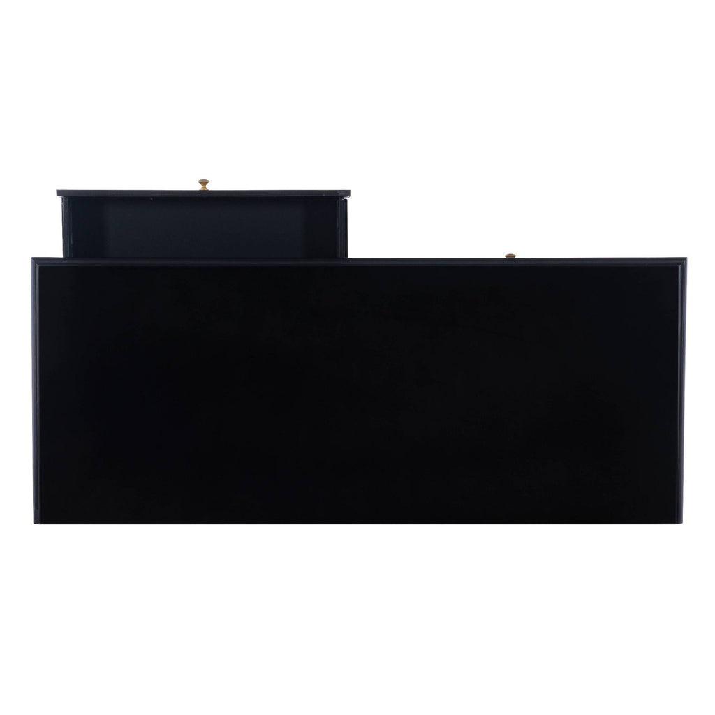 Black Two-Drawer Desk I645