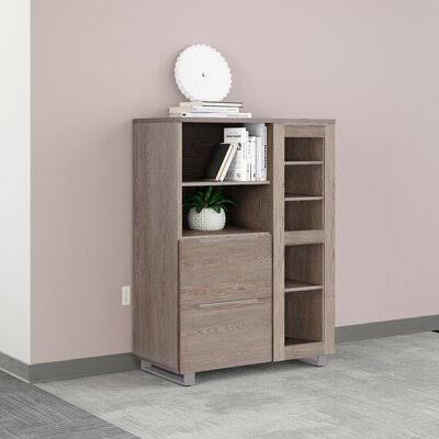 Gray 2-Drawer Vertical Filing Cabinet O164