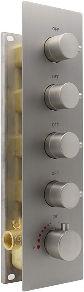 Brushed Nickel Thermostatic Shower Diverter Mixer Valve J383120