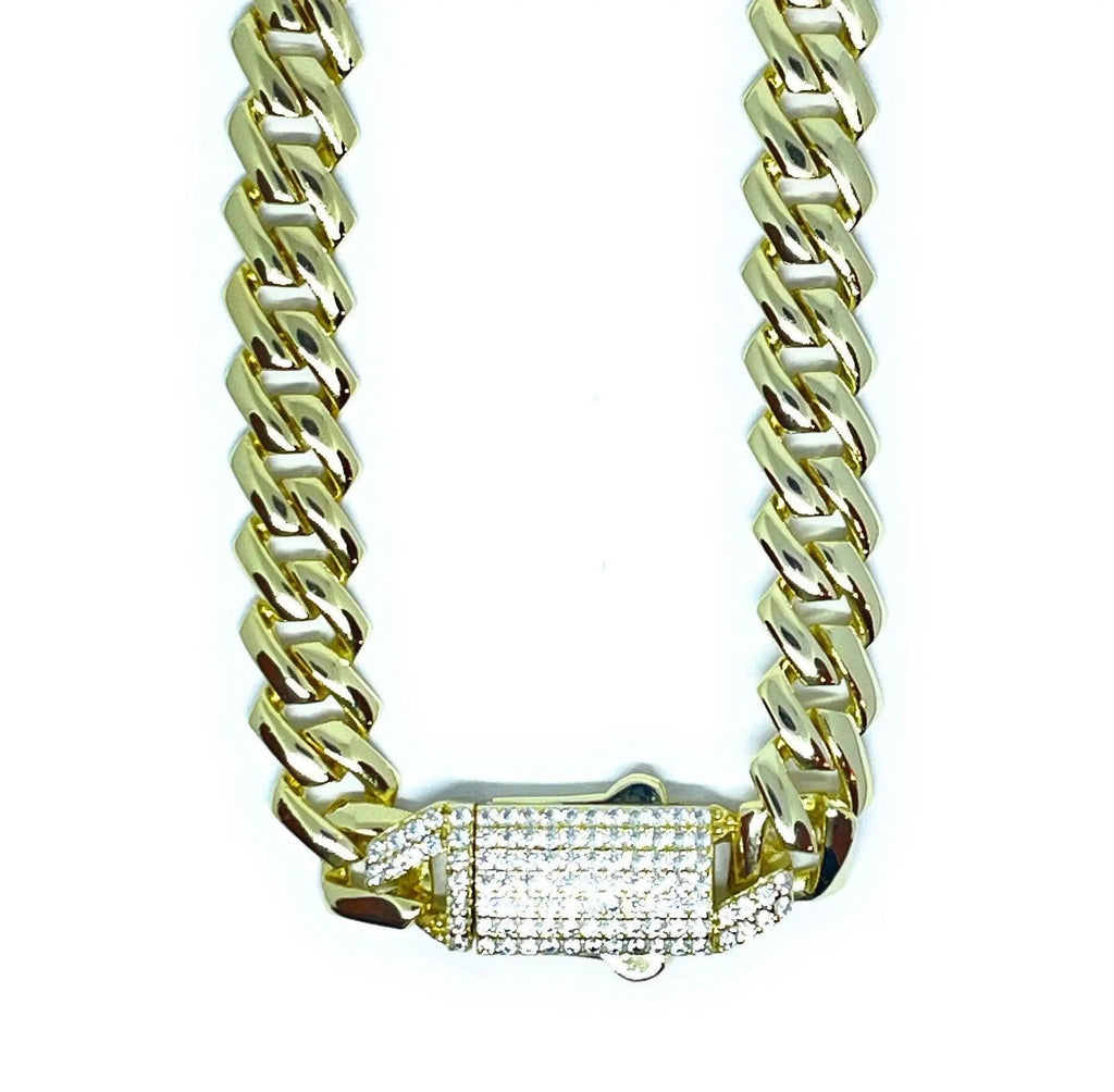 925 Sterling Silver Miami Cuban Link Bracelet A3125
