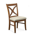 Light Blue Performance Fabric Cross Back Side Chair W628638