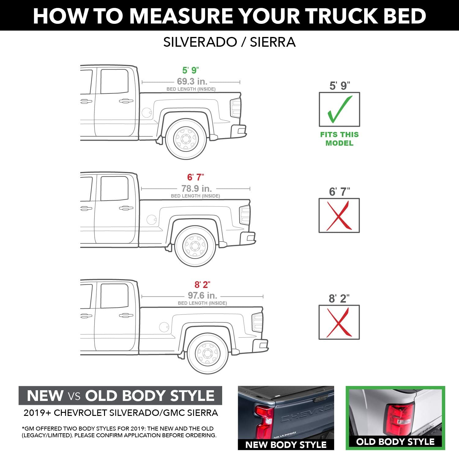 Soft Tri-Fold Truck Bed Tonneau Cover V93942