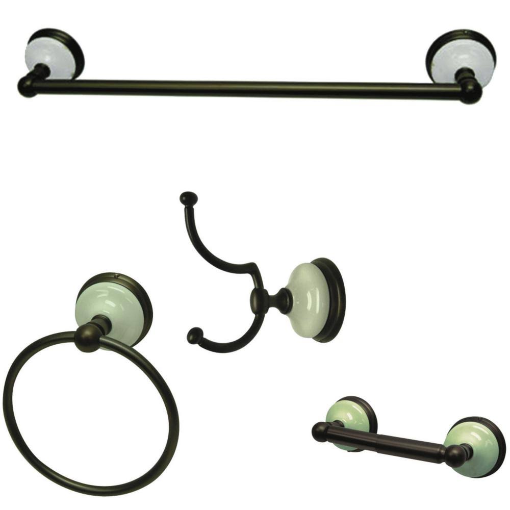 4-Piece Bath Hardware Set in Oil Rubbed Bronze A42969