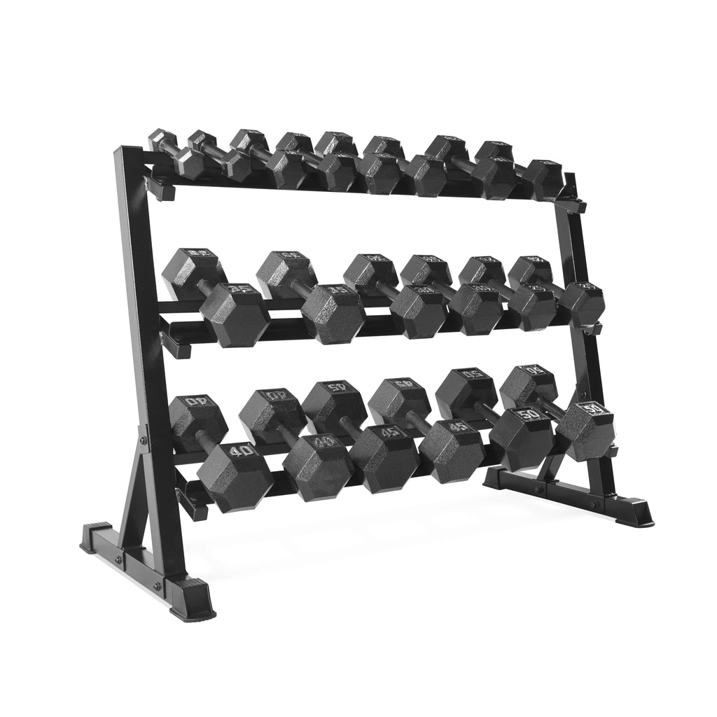 Black 3-Tiered Dumbbell Storage Rack B507