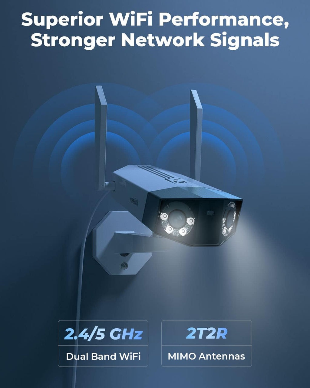 2K 4MP Outdoor WiFi Security Camera with Color Night Vision G861