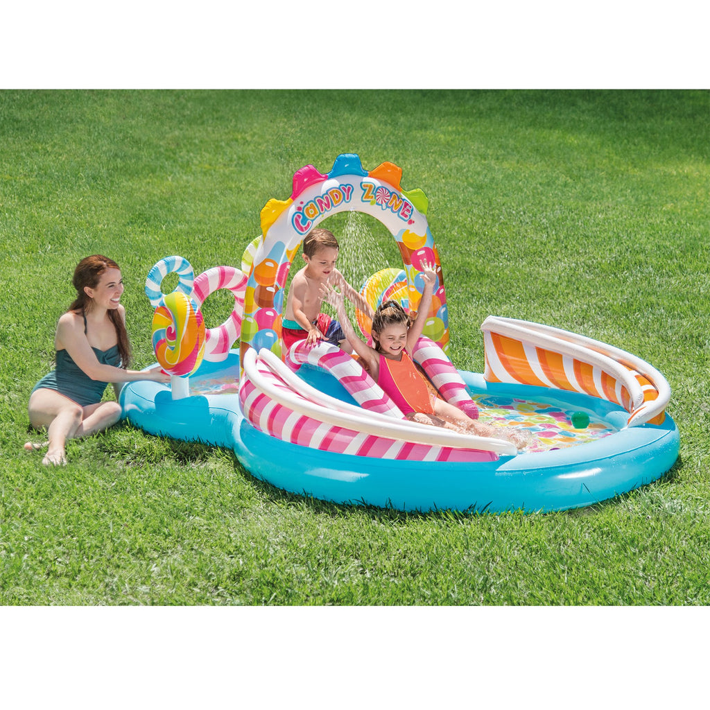 9ft x 51in Kids Inflatable Pool with Electric Air Pump O335