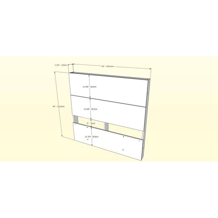 White and Truffle 2 Piece Twin Size Bedroom Set K316800