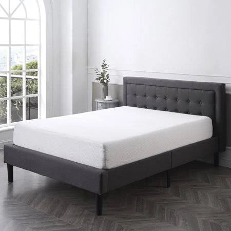 8 inch Memory Foam Mattress, King, White U7219
