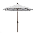 White 9 ft. Olefin Market Umbrella with Auto Tilt O17316