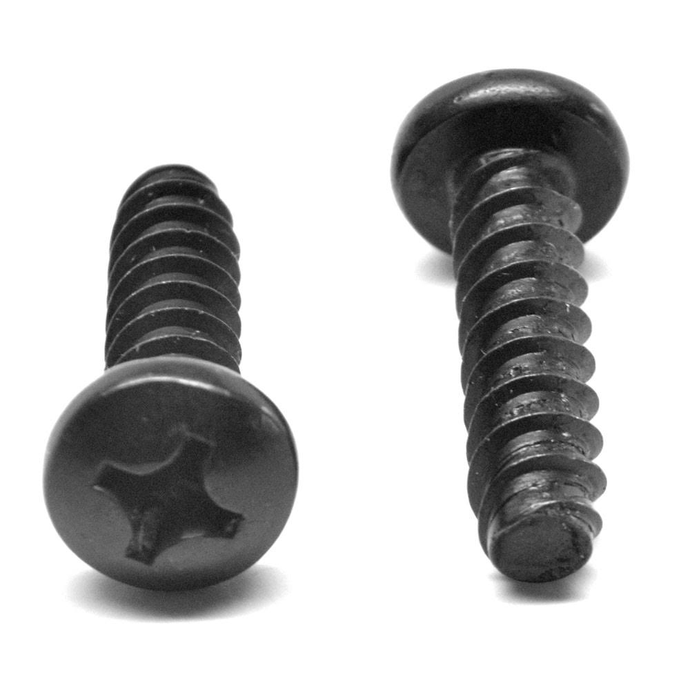 32 x 3/16 Sheet Metal Screw Phillips Pan Head Type B Low Carbon Steel Black Zinc Plated W381075
