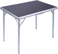 Aluminum Folding Table with Collapsible Legs and Handle, Gray 3ft W789158