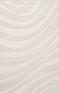 Snow Waves Swirls 5' x 8' Rectangle Area Rug S66618