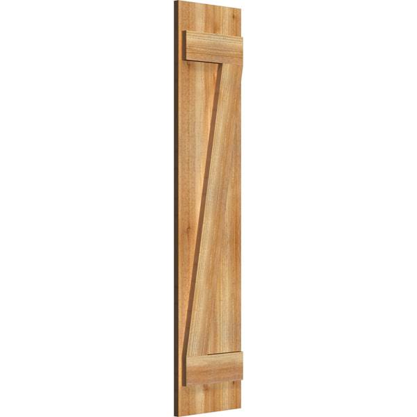 Board-n-Batten Shutters with Z-Bar, Rough Sawn Western Red Cedar O301726