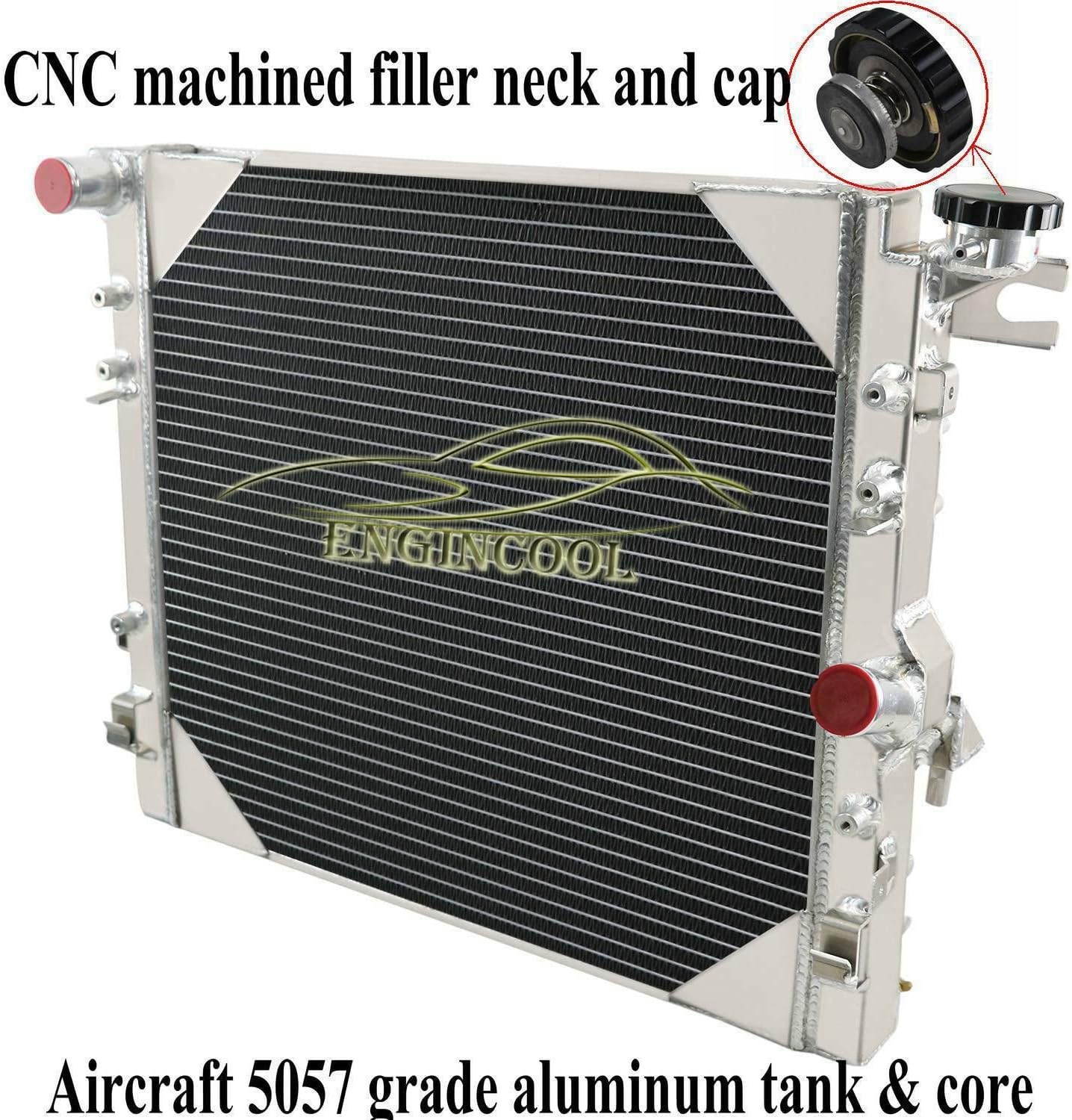Full Aluminum Radiator for Jeep Wrangler JK V6 3.6L 3.8L C66019