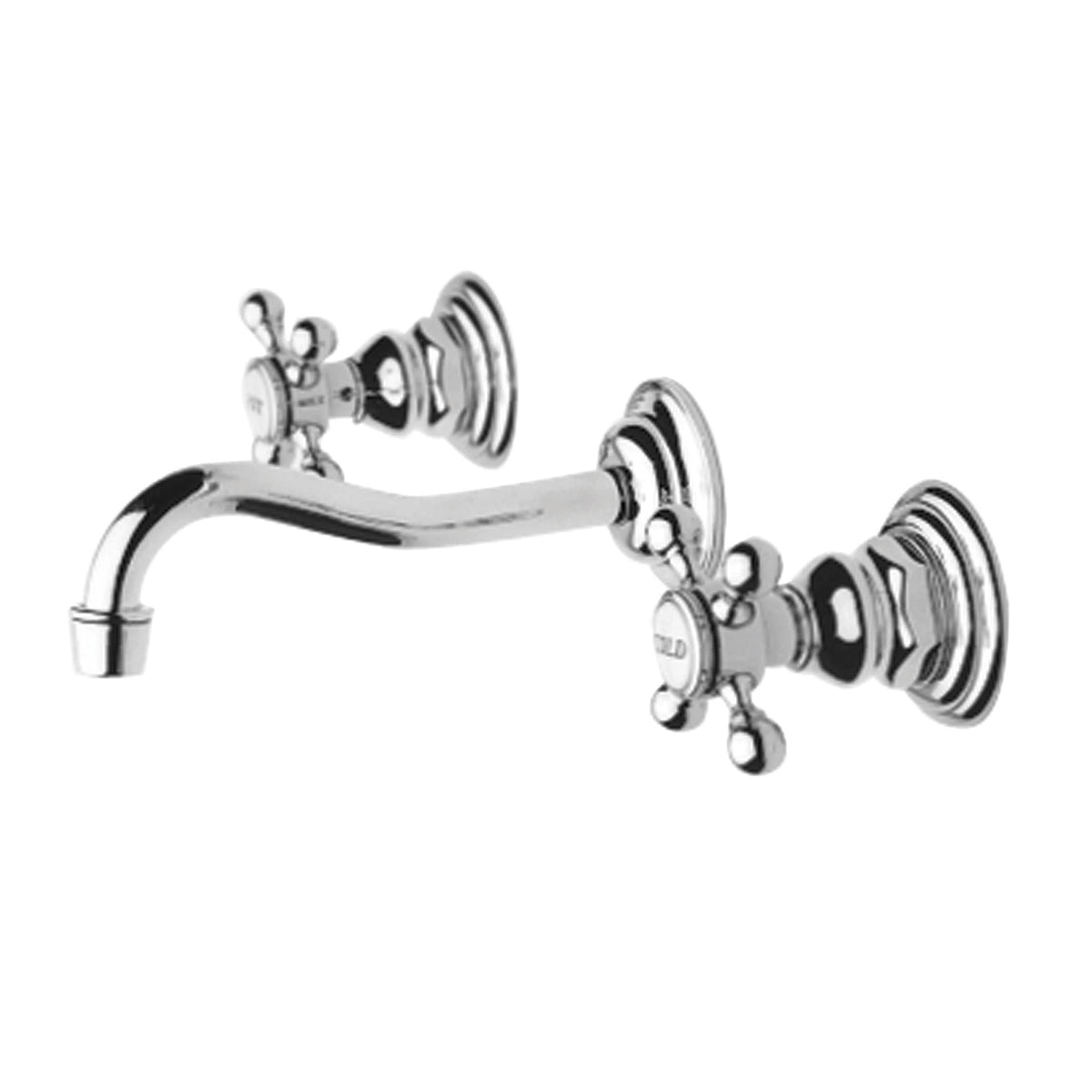 White Wall Mount Lavatory Faucet Q3917