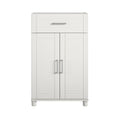 White 1 Drawer 2 Door Freestanding Cabinet U760