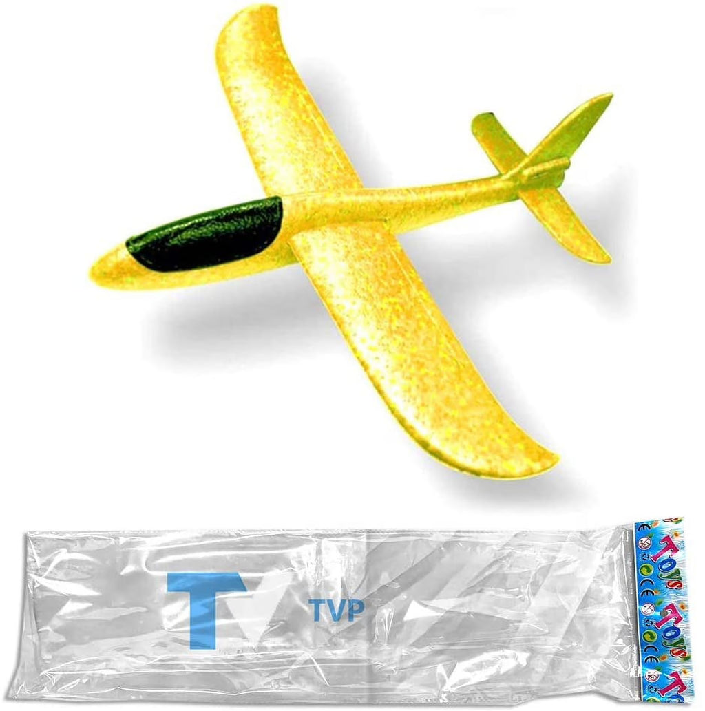 19" Large Gilded Foam Plane 1-Pack (Yellow) T75641
