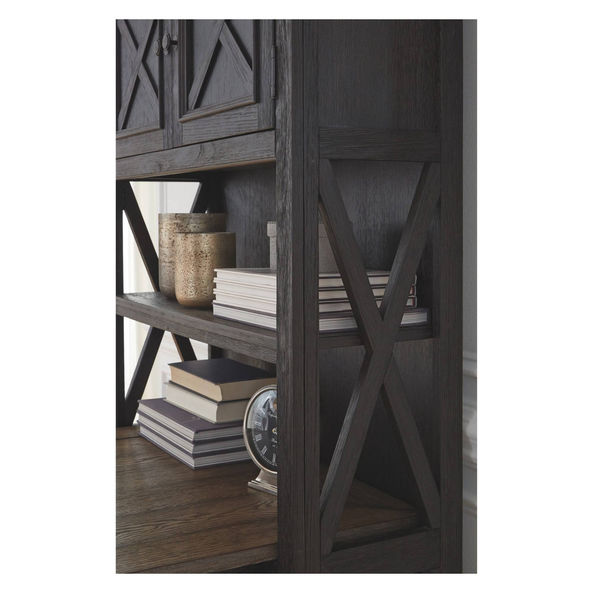 Black Large Bookcase I420637