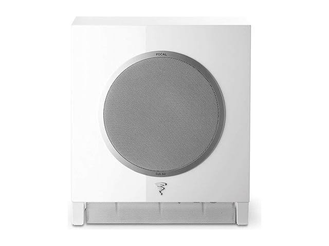 White Bass Reflex Subwoofer with Integrated 150W Amplifier D3636