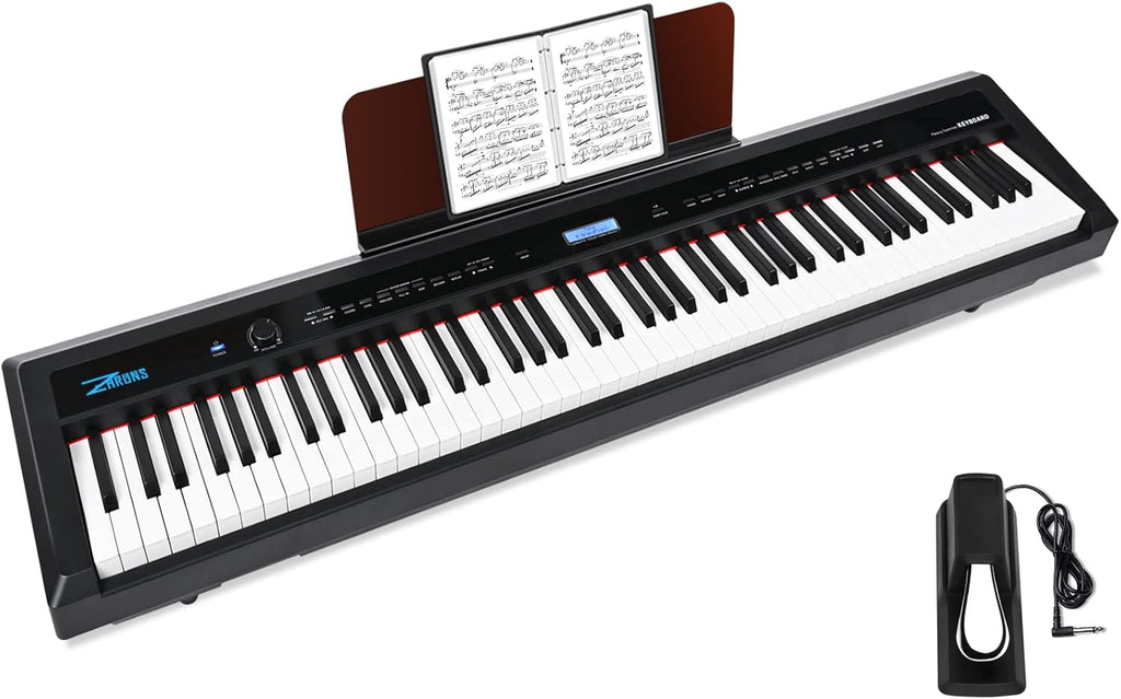 88 Key Weighted Portable Digital Piano with Sustain Pedal G439