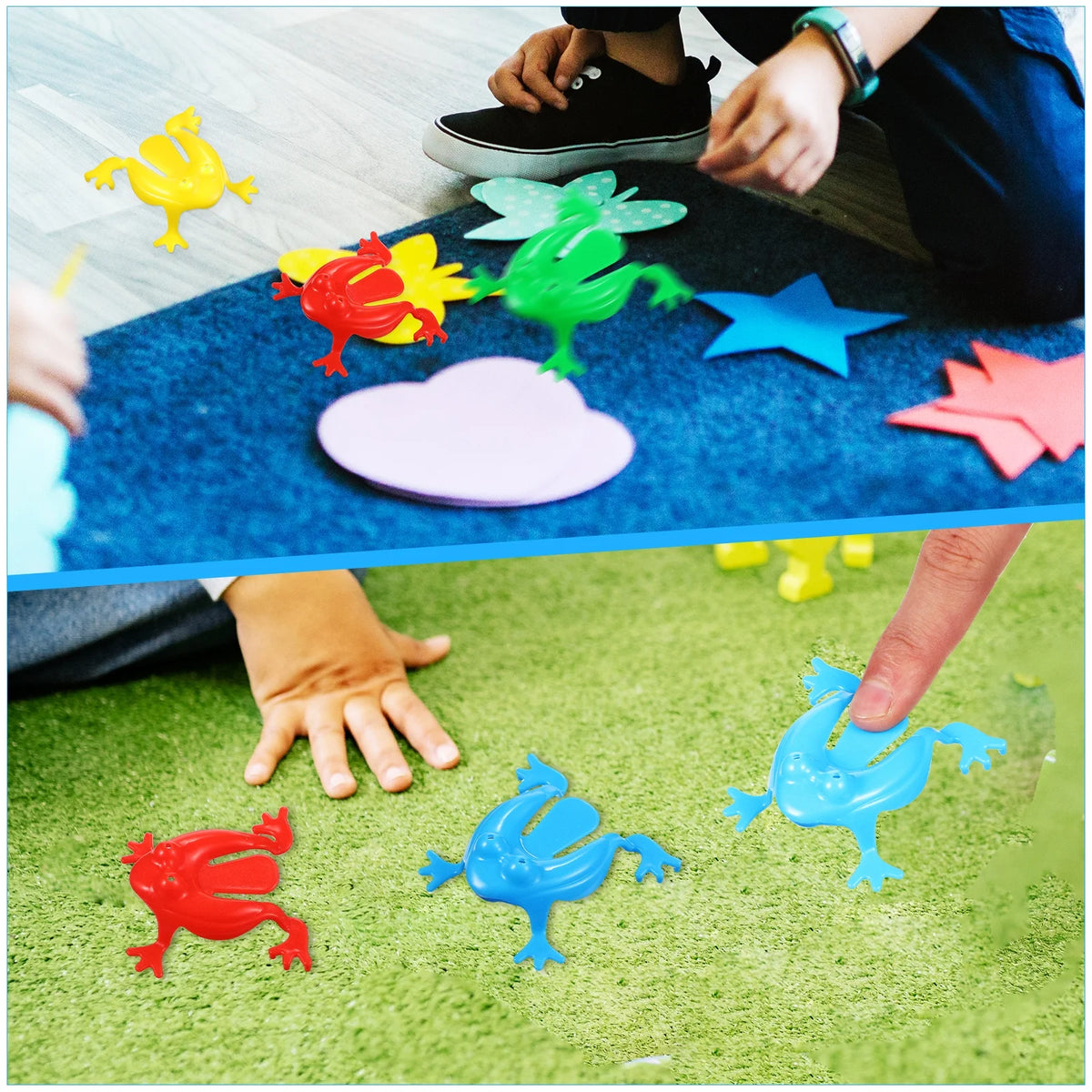 16 Pcs Plastic Educational Frog Game A462743