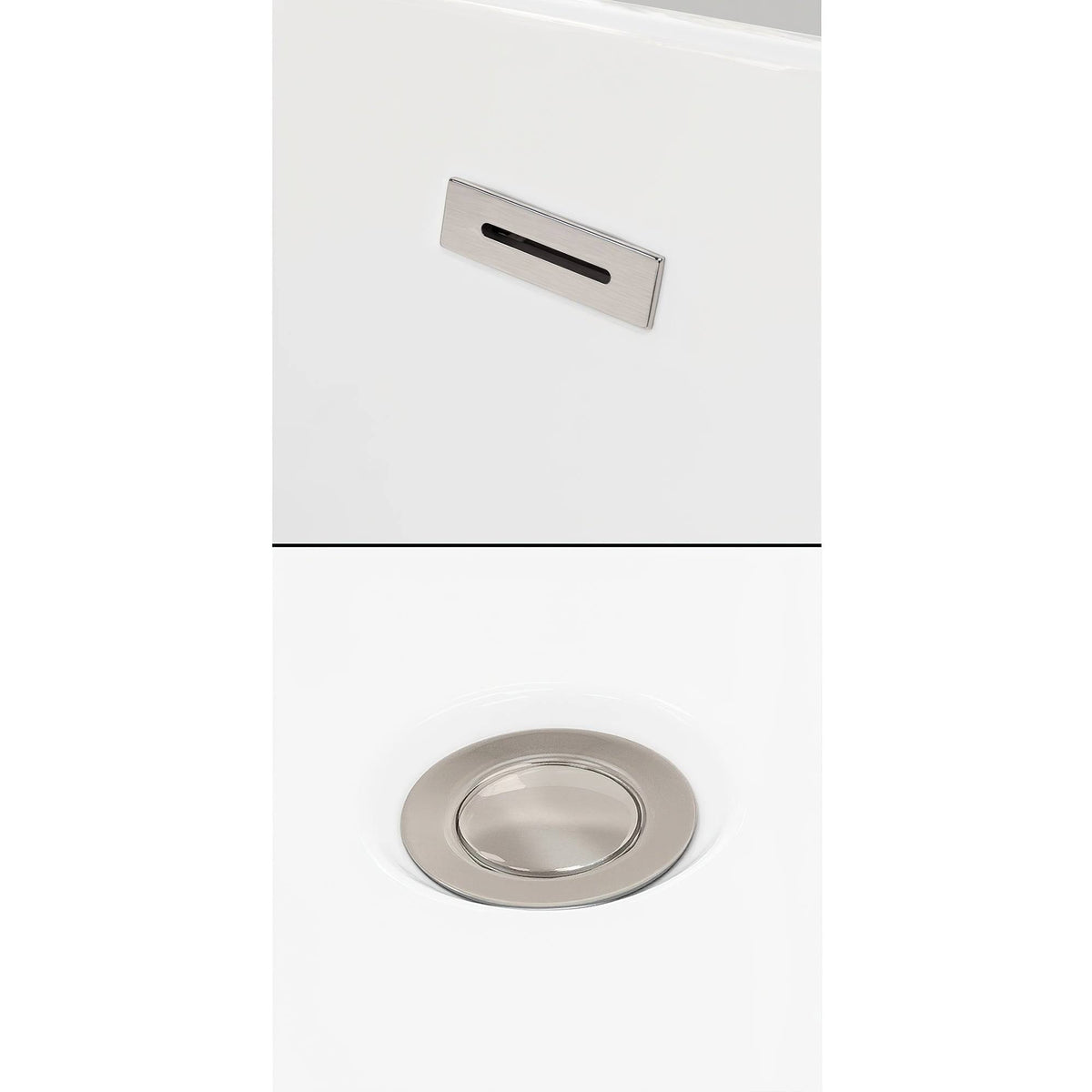 Shiny White Universal Square Bathtub Trim Kit C9879