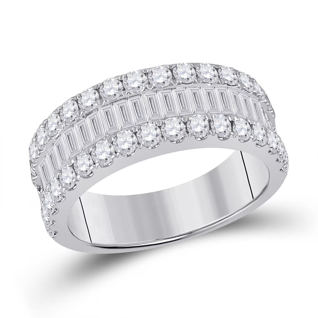 Baguette Diamond Anniversary Ring 2 Cttw S6716