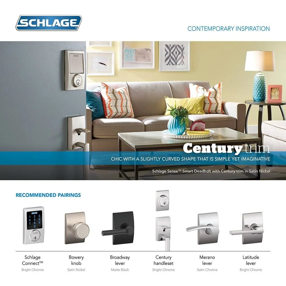 Century Touch Entry Leverset with Merano Lever S20573