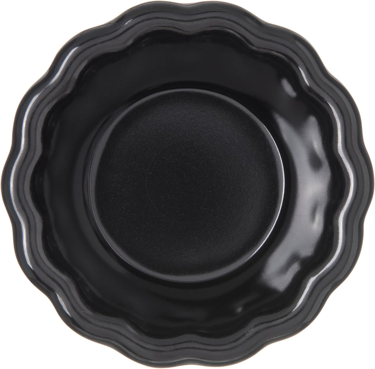 Black Melamine Scalloped Ramekin, 2 oz, Pack of 48 Y23426