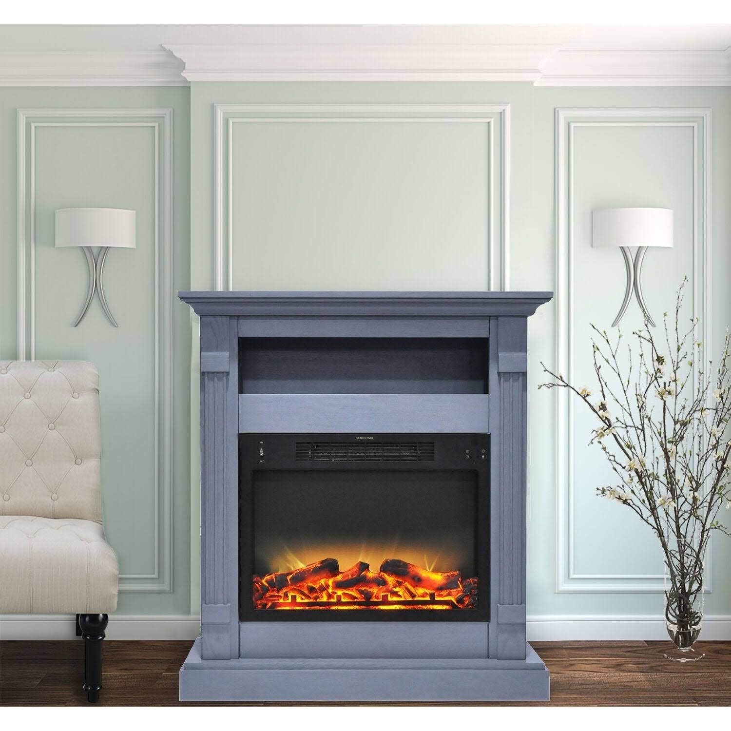 Electric Fireplace and Mantel Z7788