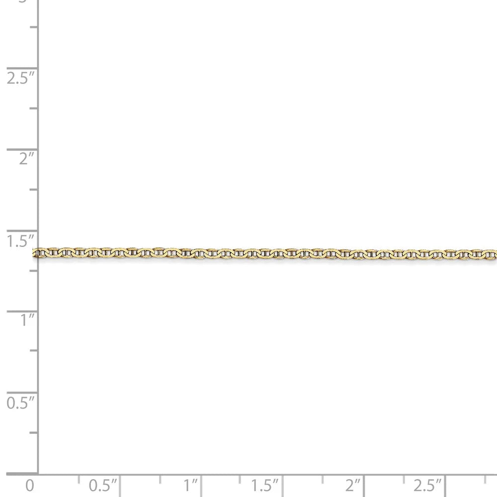 14kt Yellow Gold 1.5mm Flat Anchor Link Pendant Chain, 20 inch K19423
