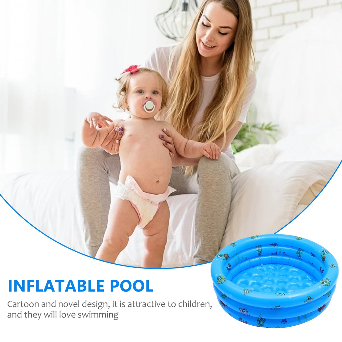 Inflatable Swimming Pool Toys Baby Pool Bathtub Toy Round Swimming Pool V2539