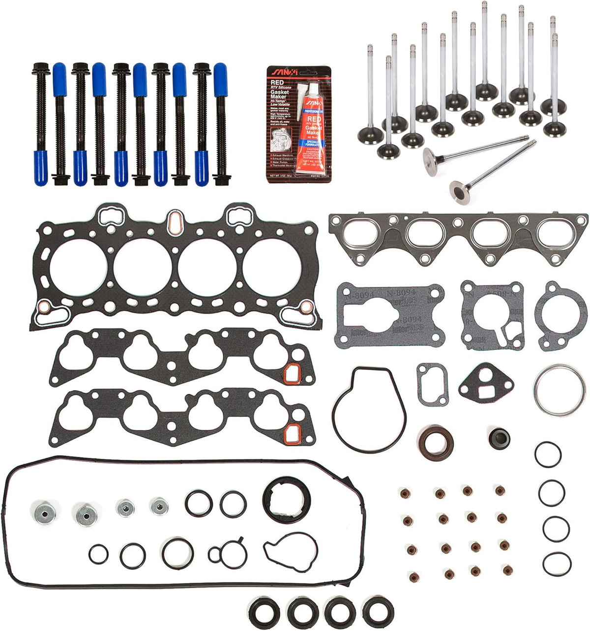 Head Gasket Set Intake Exhaust Valves J637056