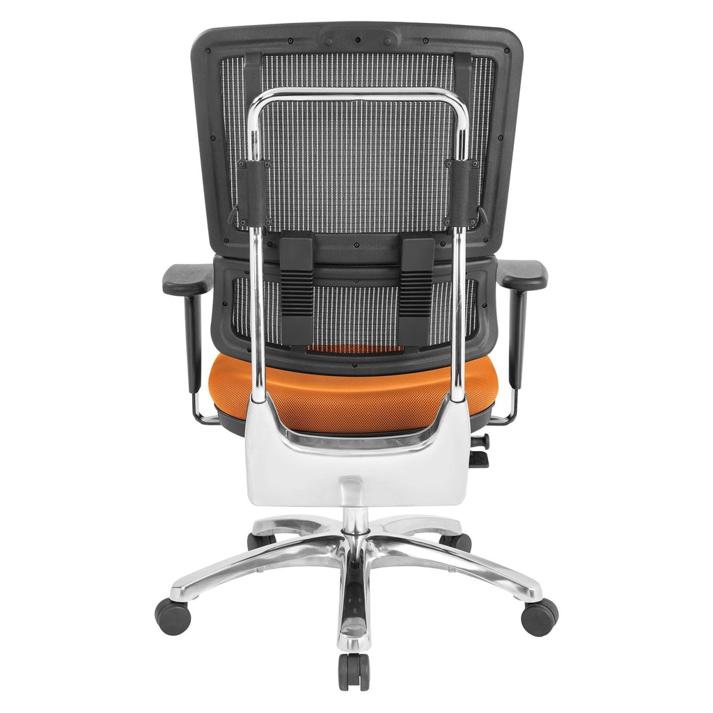 Olive Black Mesh Back Fabric Seat Chrome Base Chair O538061