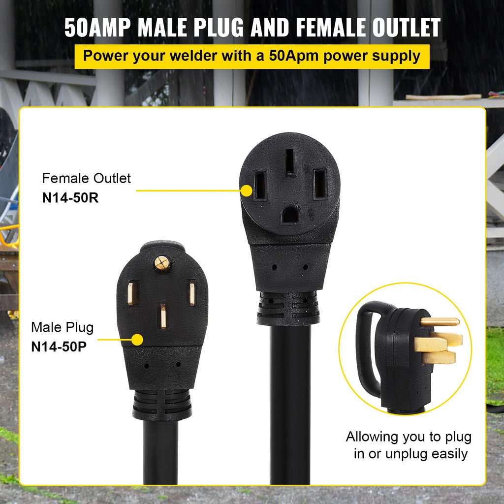50 ft 50 Amp RV Extension Cord with Molded Connector R413