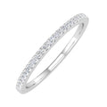 10K White Gold Diamond Stackable Ring D853