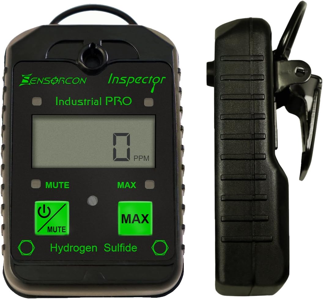 Hydrogen Sulfide Detector, Measures H2S 0-400 ppm, Waterproof F705