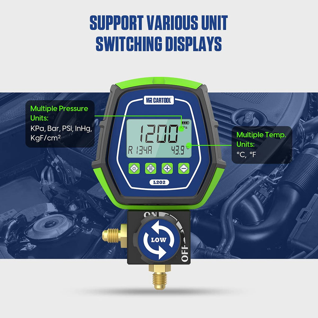 Digital Manifold Gauge Set for HVAC Systems C7450