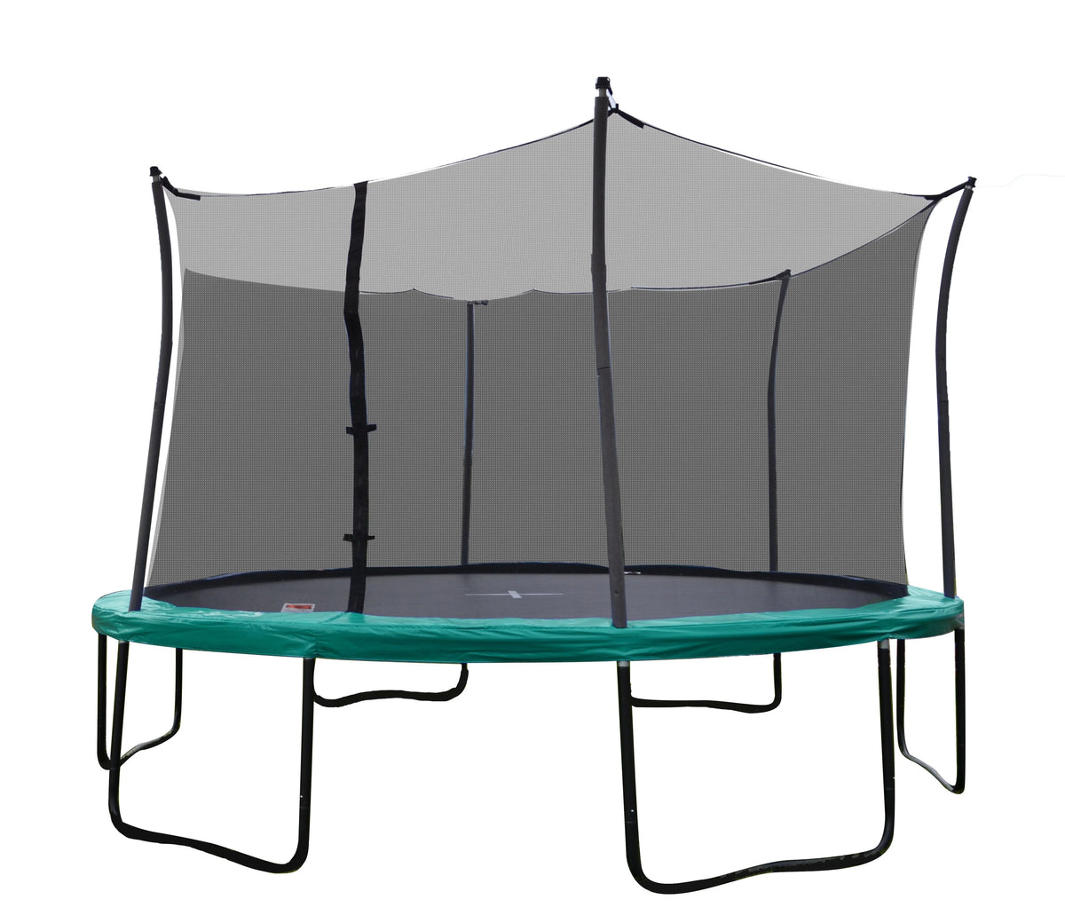14' Round Trampoline with Safety Enclosure and Basketball Hoop Q90431