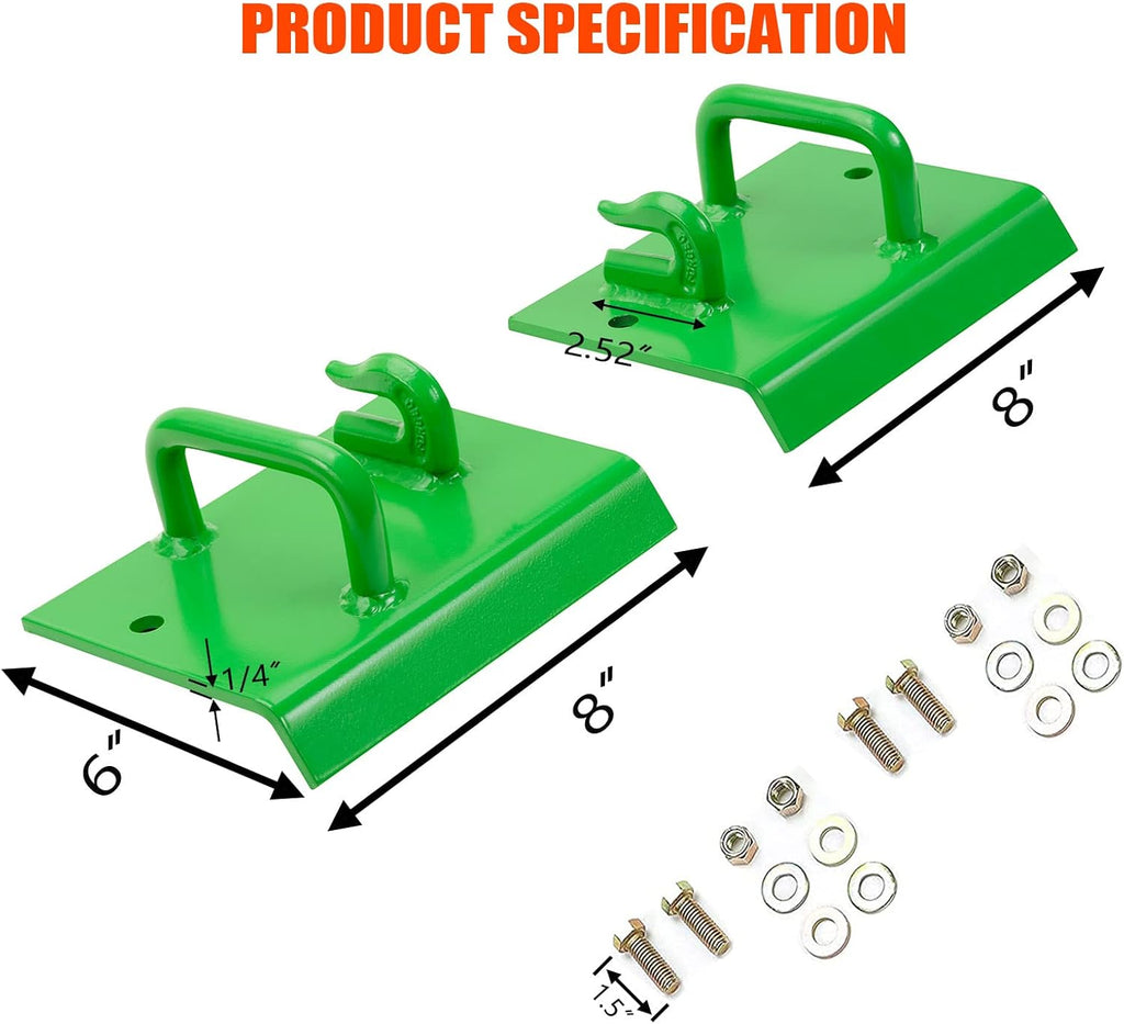 2 PCS G70 Grade Bolt on Grab Hooks for Bucket T7561