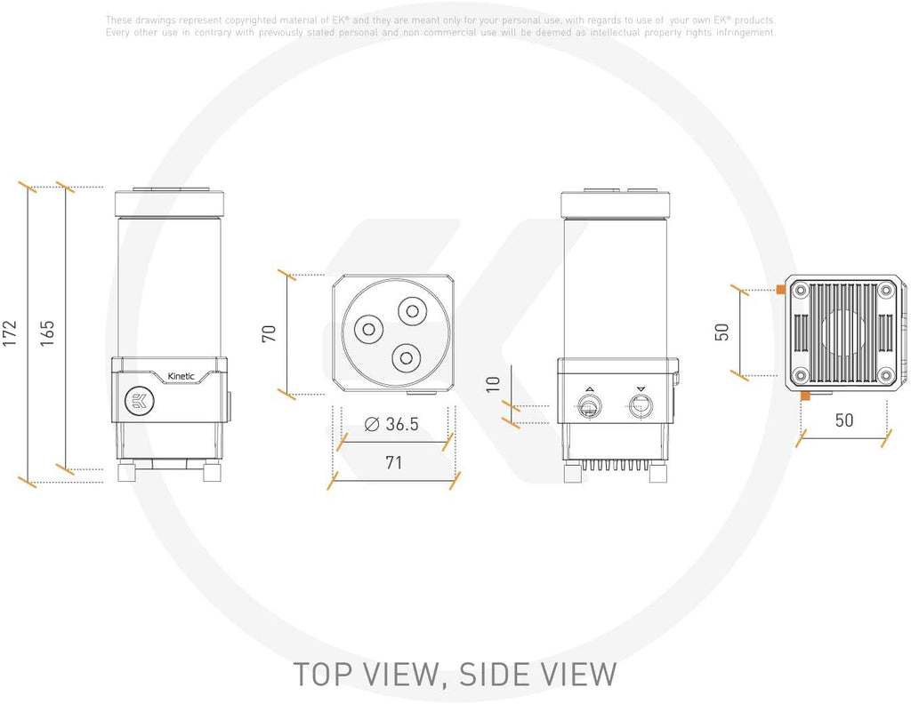 Pump-Reservoir Combo with Digital RGB, Plexi X300703