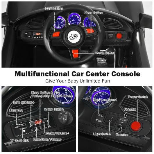 12V Kids Ride on Car with MP3 and LED Light Y445035
