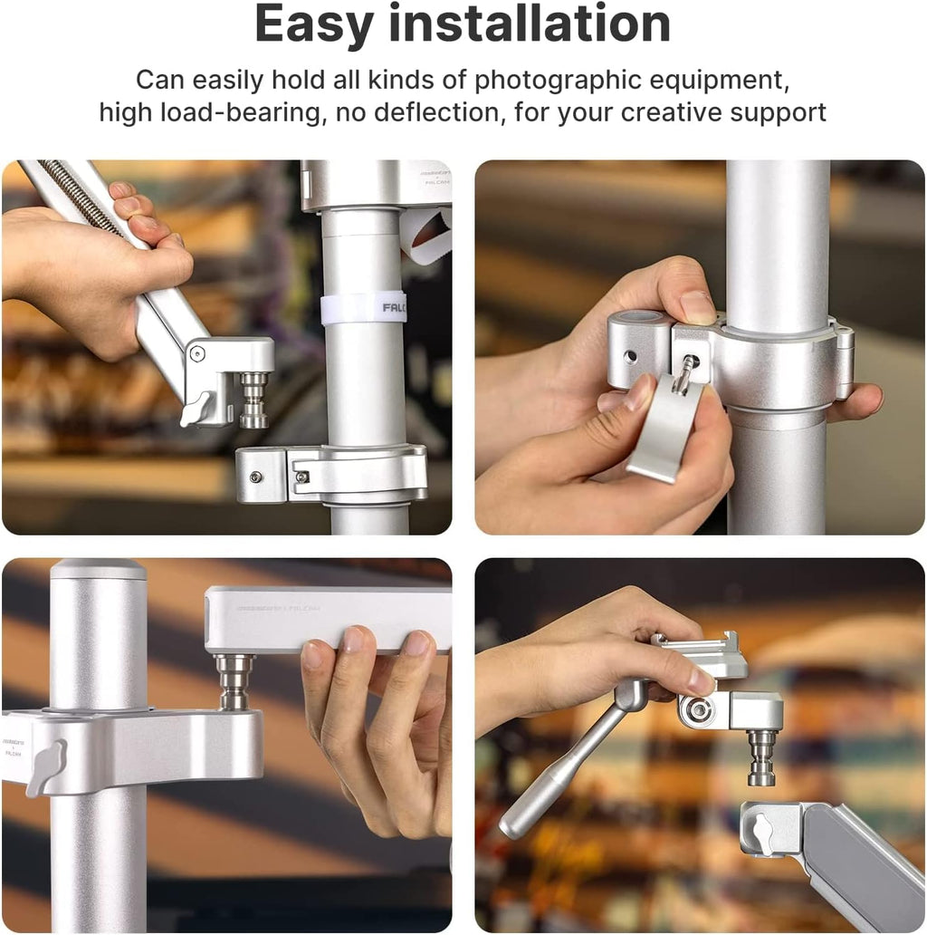Desk Camera Mount Webcam Stand with Microphone Boom Arm Tripod Z4214