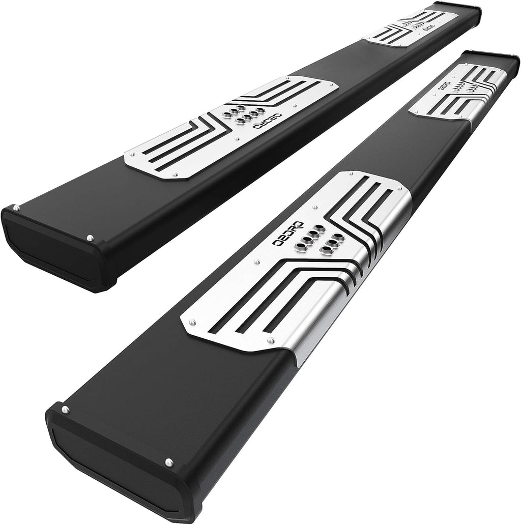 Silver Textured Aluminum Alloy Side Step Nerf Bars W342