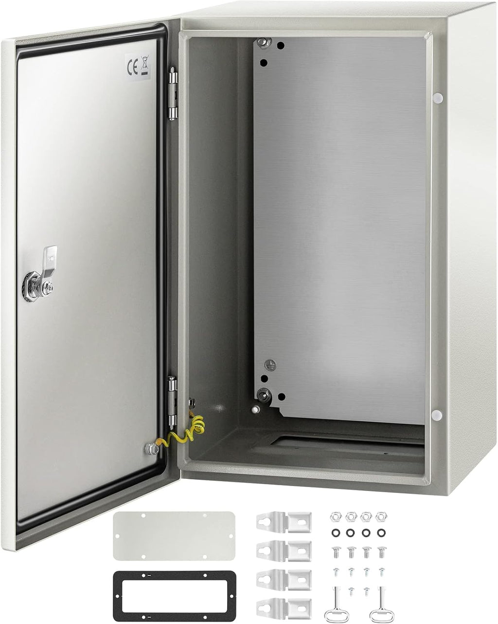 20 x 12 x 10'' NEMA 4X Steel Electrical Box with Mounting Plate E3111