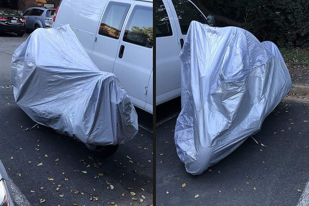 Motorcycle Cover with Securing Straps and Storage Bag I315929