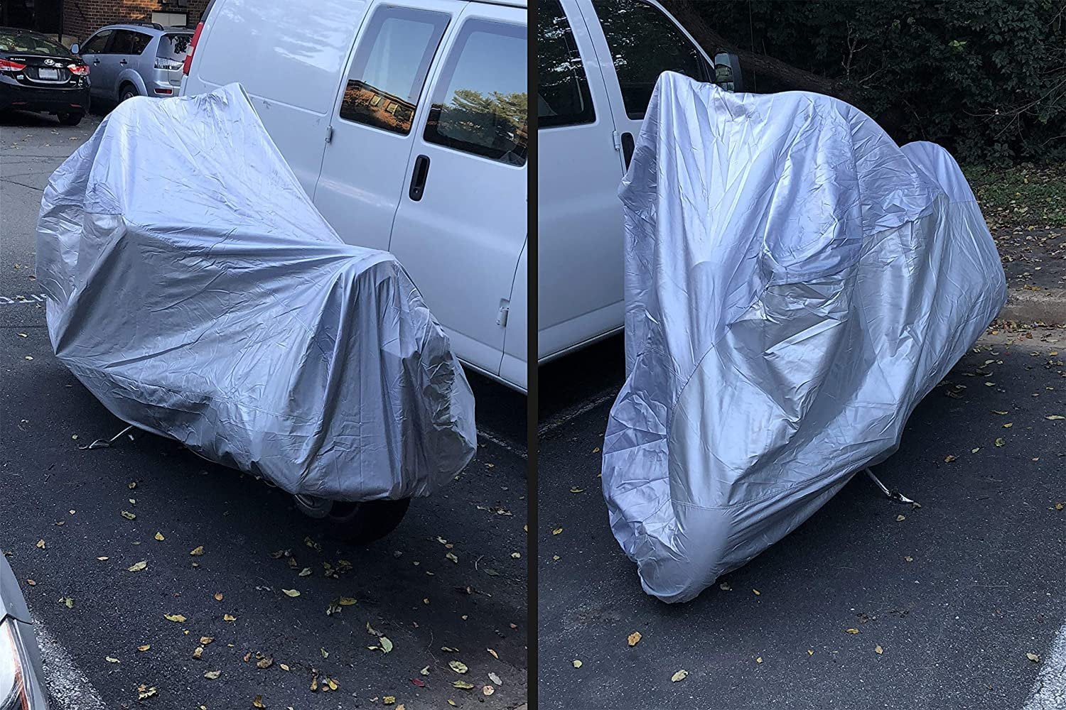 Motorcycle Cover with Securing Straps and Storage Bag I315929
