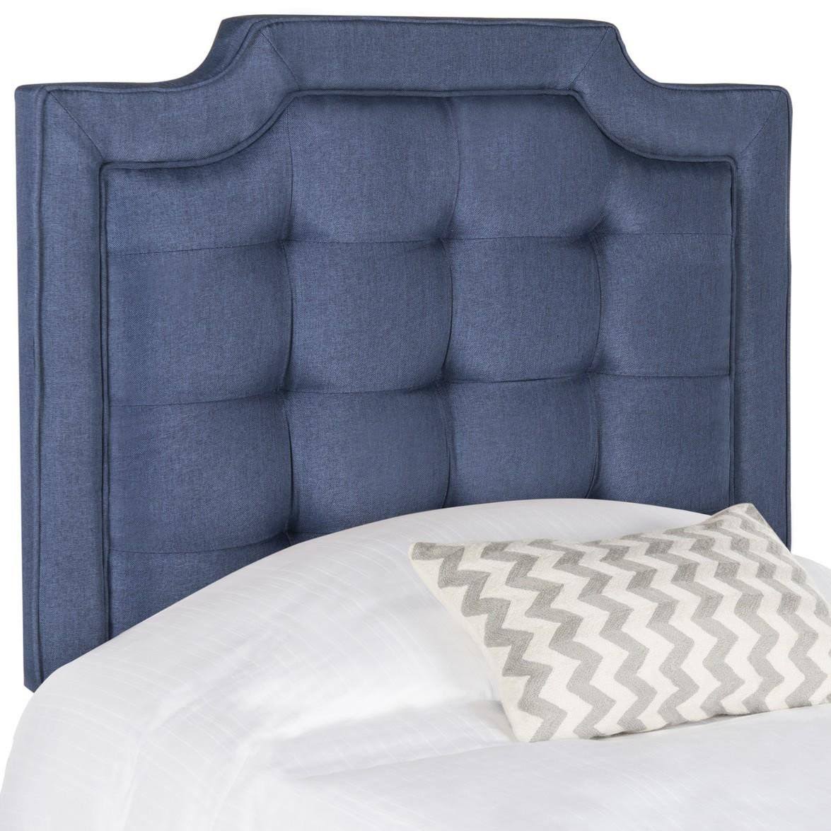 Pewter Twin Tufted Velvet Headboard D349906
